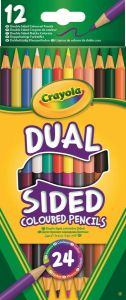 Crayola Dual Sided 12 Duo-kleurpotloden 24 heldere en intense kleuren