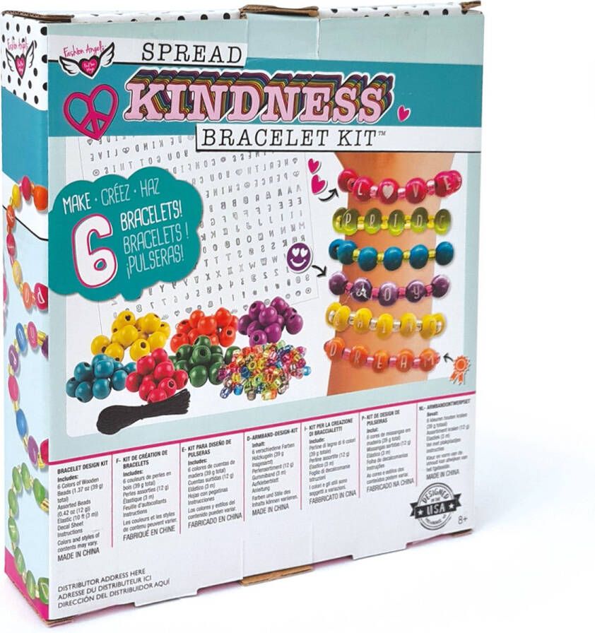 Crayola Fashion Angels Set Spread Kindness Creëer je eigen Armbanden