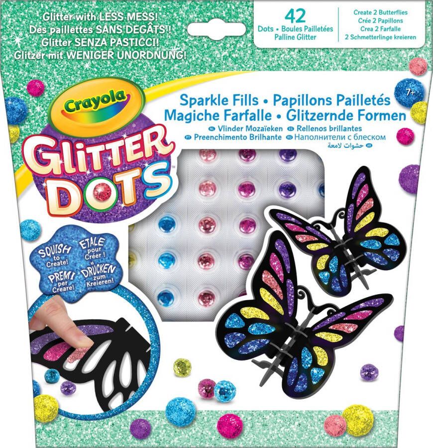 Crayola Glitter Dots Mozaïeken Vlinders