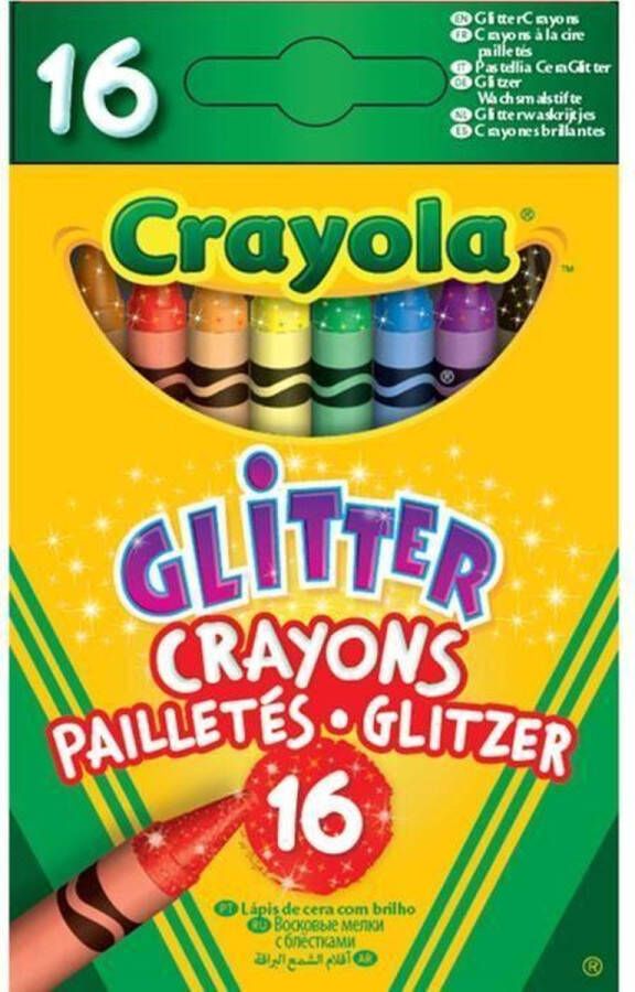 Crayola Glitter kleurpotloden voor kinderen 16-pack