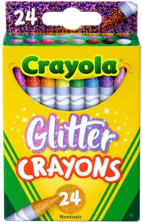 Crayola Glitter Waskrijtjes voor kinderen 24 stuks