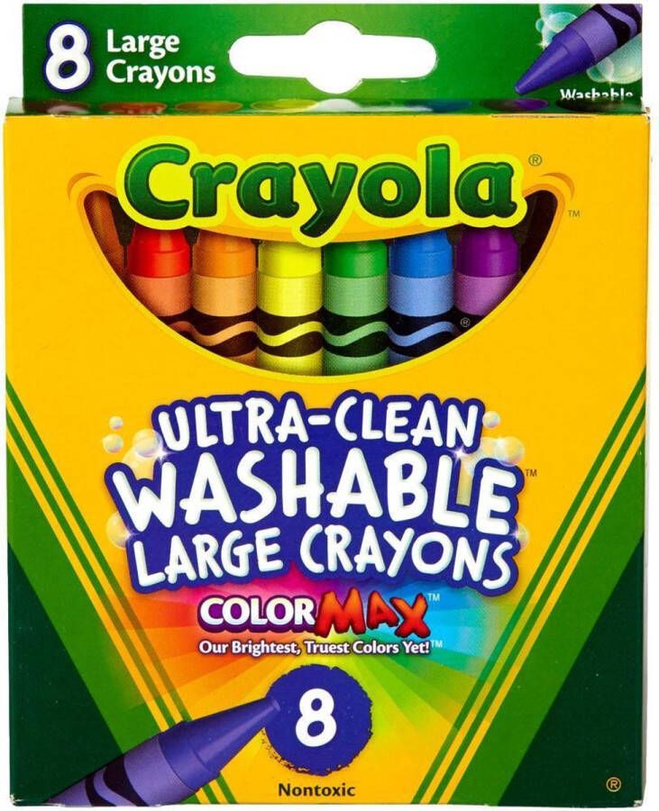 Crayola grote waskrijtjes 8 stuks