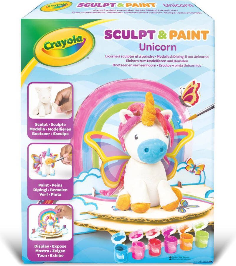 Crayola Hobbypakket Klein Je Eigen Eenhoorn Zelfhardende Boetseerklei Voor Kinderen