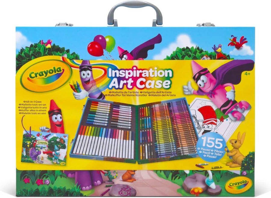 Crayola Inspiration Art Case 155 Art and Coloring Supplies Kleurpotloden Wasbare Markers Kleurpapier Cadeau voor kinderens 4+