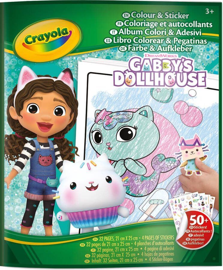 Crayola Kleurboek Hobbypakket Gabby's Poppenhuis Kleurboek Met Stickers