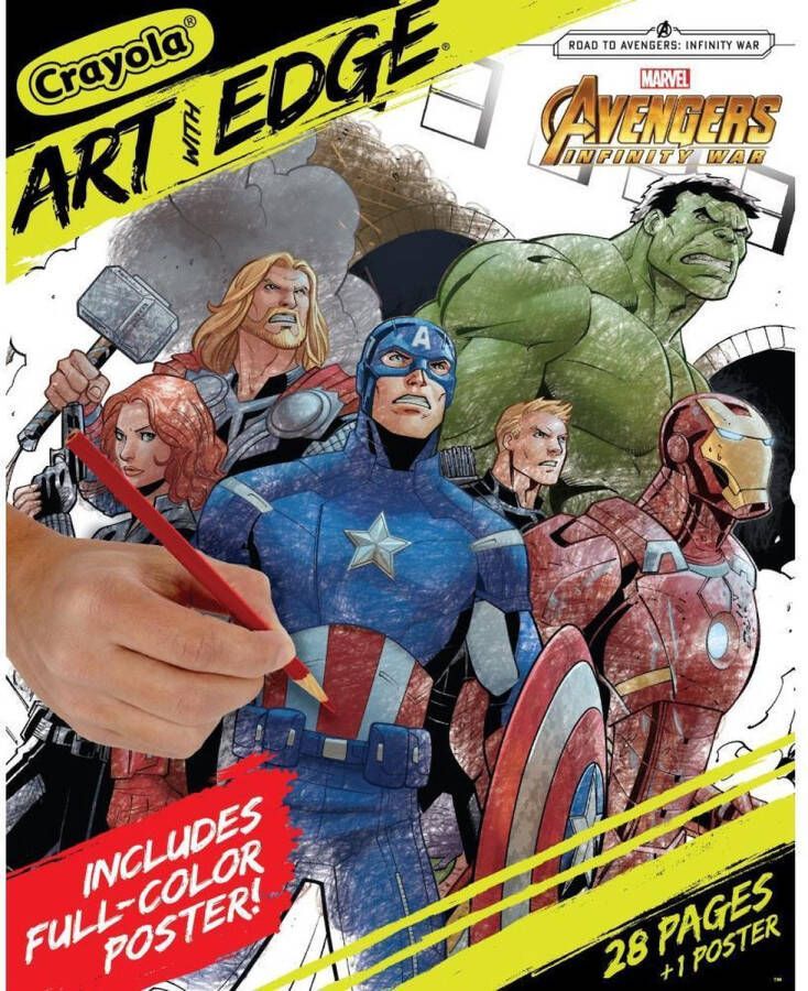 Crayola Marvel Avengers Kleurboek Art with Edge 28 pagina's
