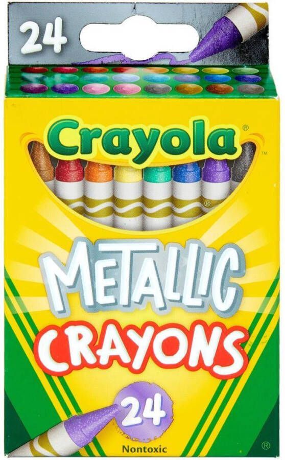 Crayola Metallic Waskrijtjes Voor kinderen 24 stuks