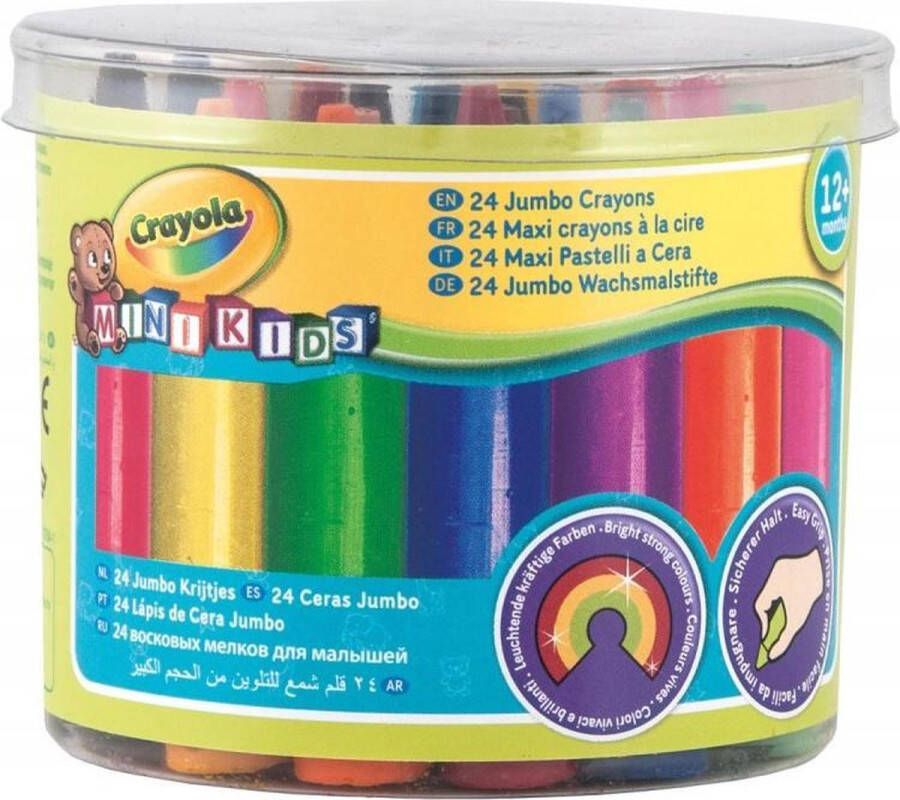 Coppens Crayola Mini Kids Waskrijtjes Jumbo 24 stuks