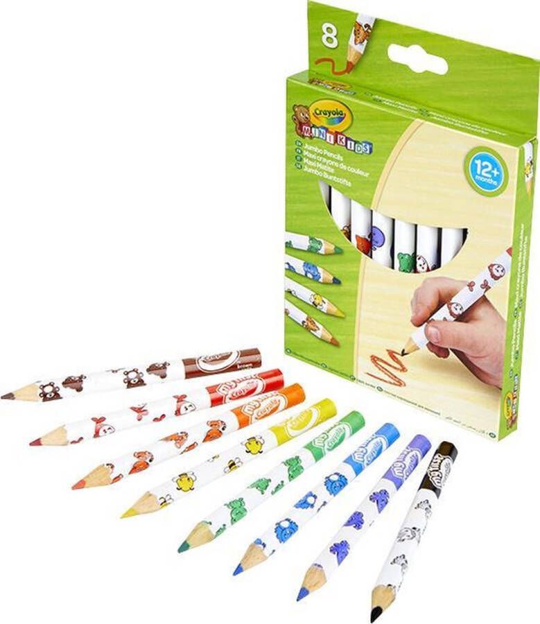 Crayola Mini Kids dikke kleurpotloden 8 stuks