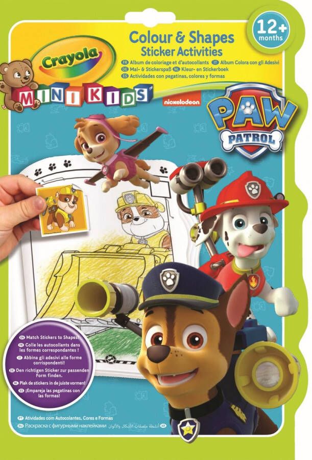 Crayola Mini Kids Hobbypakket Paw Patrol Kleur- En Stickerboek Voor Kinderen