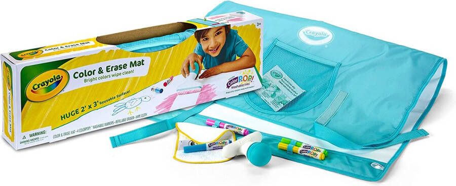 Crayola Mini Kids Kleur & Recolour Mat Maxi herbruikbaar oppervlak voor tekenen en kleuren