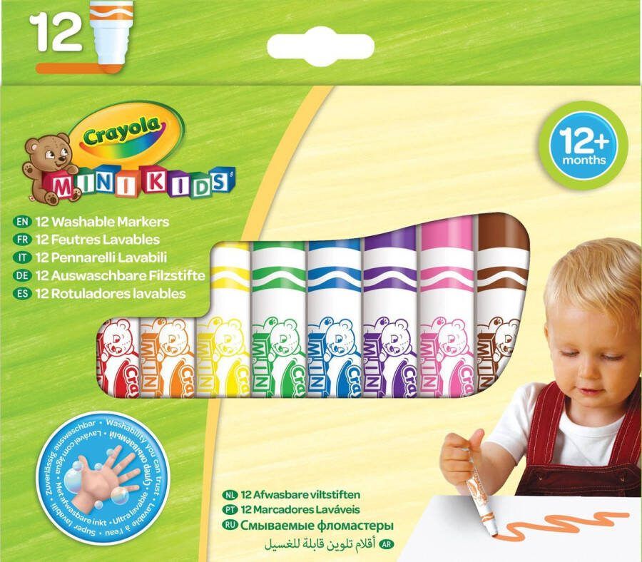 Crayola Mini Kids Viltstiften 12 Viltstiften Voor Kinderen