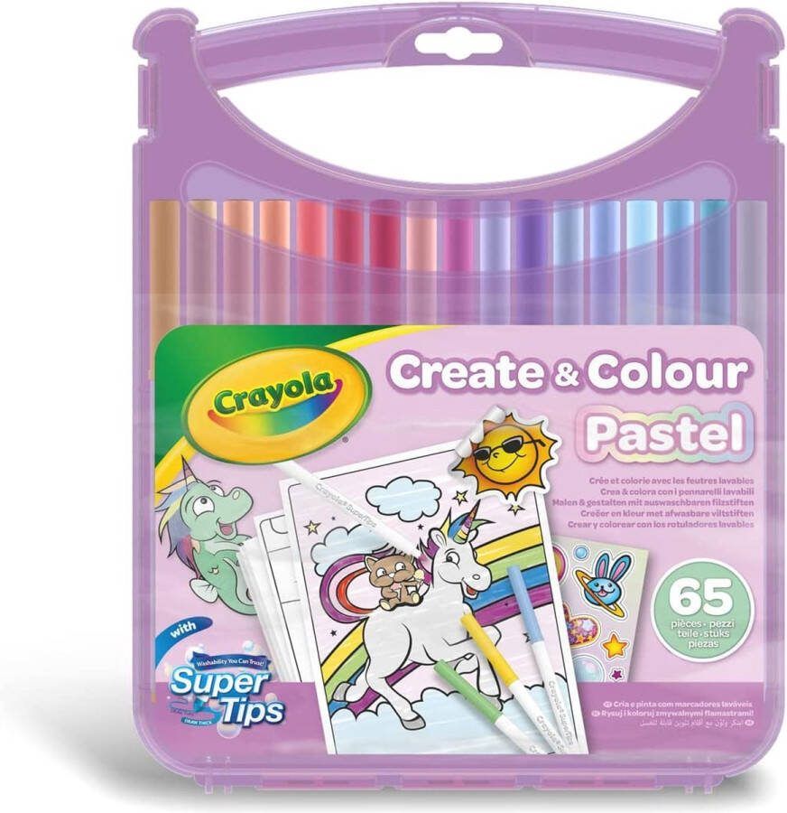 Crayola Pastel Stift Kofferset SuperTips Afwasbare Stiften