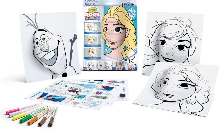 Crayola POPS Hobbypakket 3D-Activiteiten Voor Kinderen Disney Frozen Thema