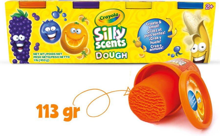 Crayola Silly Scents Klei Set met 4 potjes geurende boetseerklei