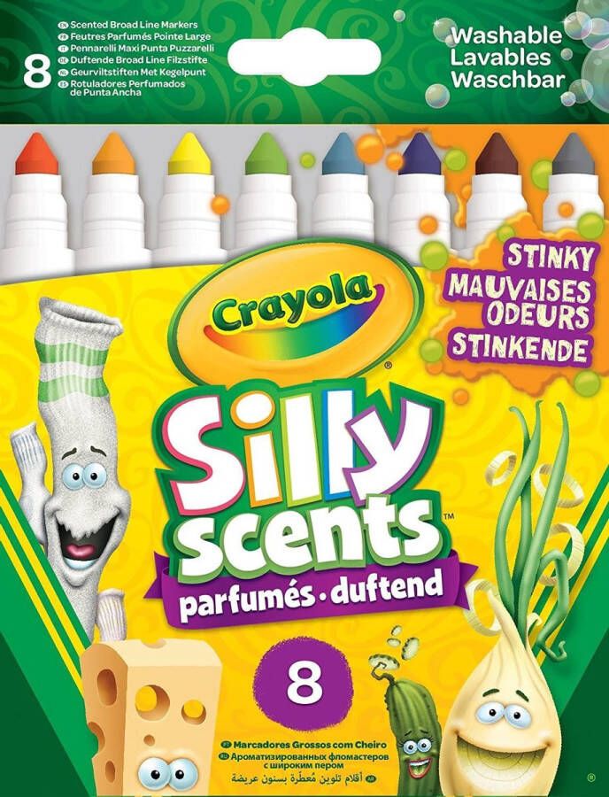 Crayola Stinkende Geurstiften met brede punt 8 Stuks