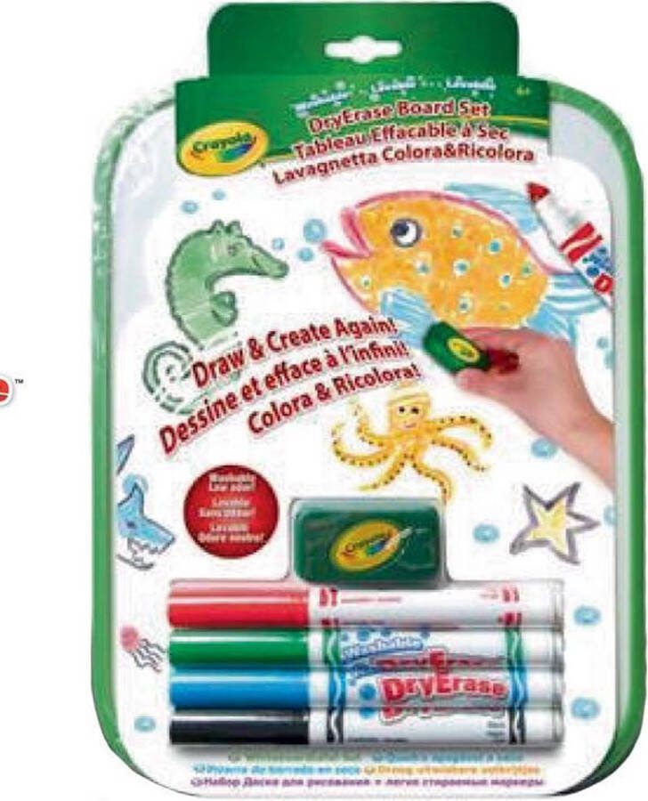 Crayola Uitwisbare Tekenbord Set Tekenen en Opnieuw Creëren