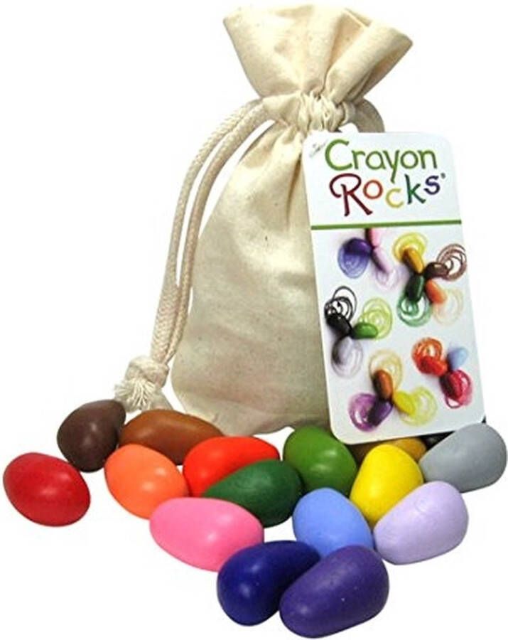 Crayon Rocks waskrijtjes ecologisch niet giftig pengreep stimuleren 16 stuks