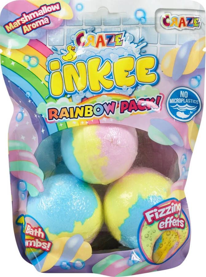 Craze Rainbow Pack bath bombs Bruisbal Regenboog Marshmallowgeur