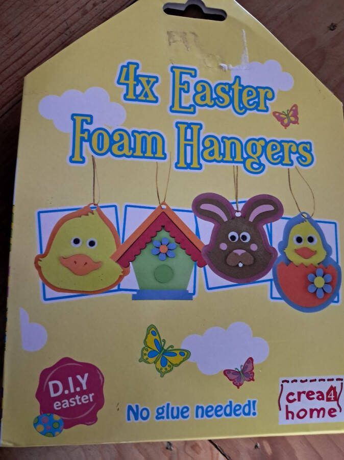 Creahome Crea Home Paas Foam hangers knutselpakket Inhoud 4 Sets + Instructie