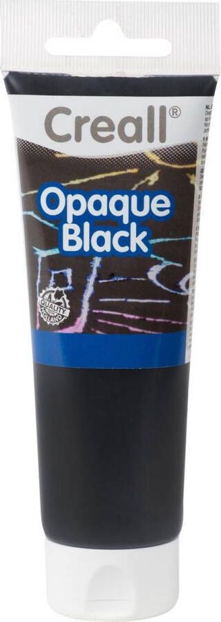 Creall 1 TubeOpaque plakkaatverf black 120 Mililiter 32002