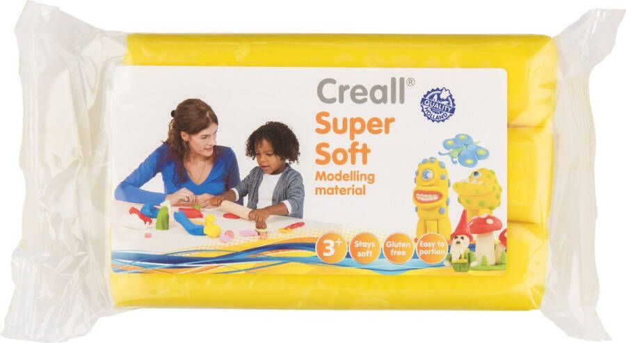 Creall Boetseerklei Supersoft Geel 500 gram