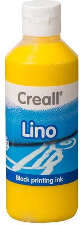 Creall Linoleumverf lino geel 250ml 1 fles 6 stuks