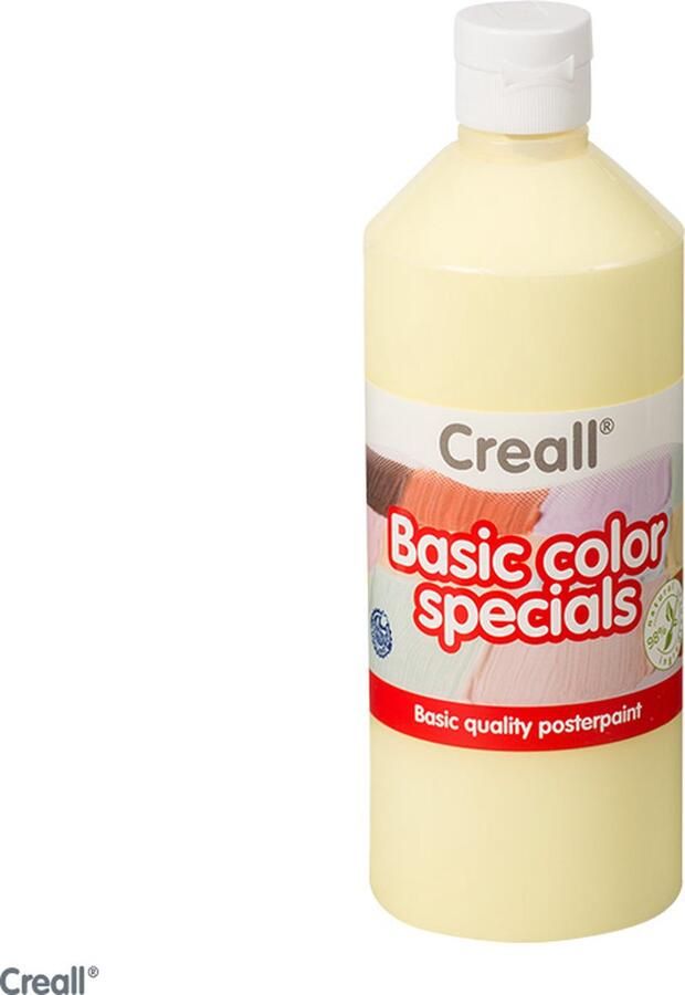 Creall Plakkaatverf basic pastel geel 500ml 1 fles