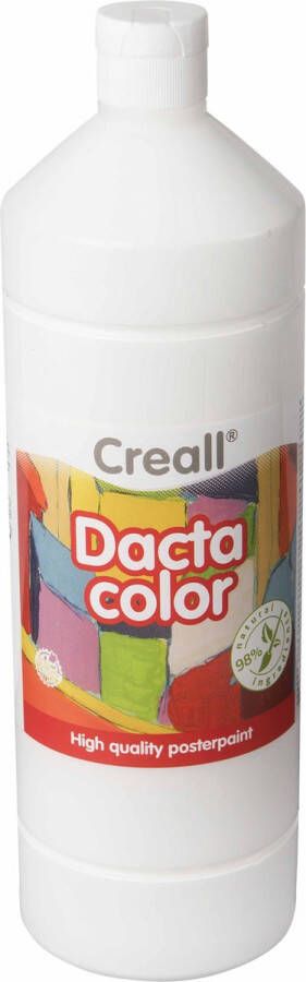 Creall Dactacolor wit 1000ml | plakkaatverf