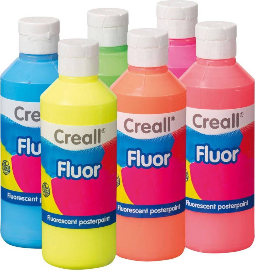 Creall Fluor Plakkaatverf 6x250ml