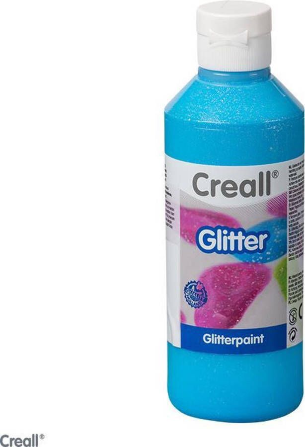 Creall Glitterverf Blauw 250 ml Voor kinderen vanaf 4 jaar