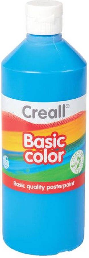 Creall Plakkaatverf basic blauw 500ml Fles a 500 milliliter 6 stuks