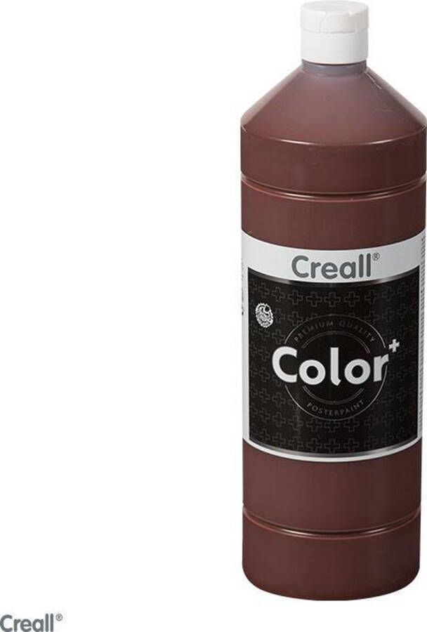 Creall Plakkaatverf van professionele kwaliteit DONKER BRUIN flacon van 1 liter