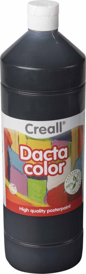 Creall Plakkaatverf zwart (20) 1000ml | Dacta Color