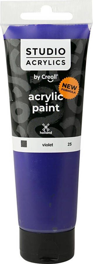 Creall Acrylverf Paars Violet (#25) Dekkend Studio 120ml 1 fles