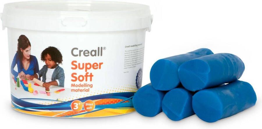 Creall Supersoft boetseerklei blauw 1750gram