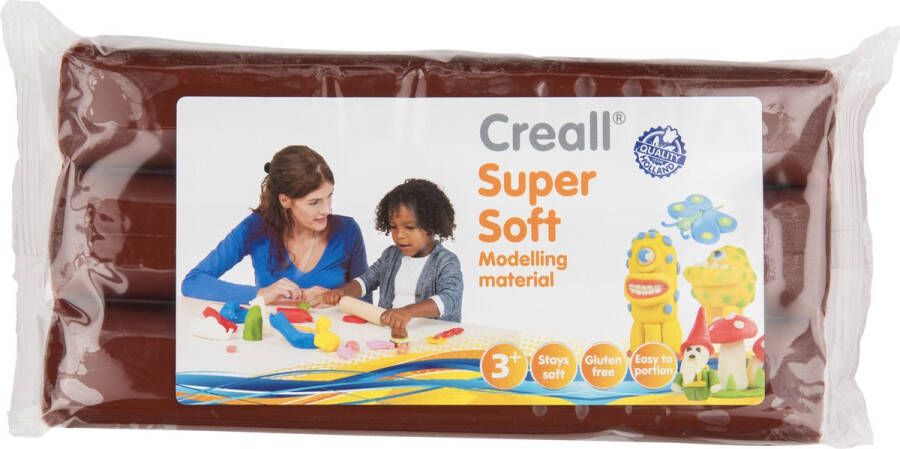 Creall Supersoft Boetseerklei Bruin 500 Gram