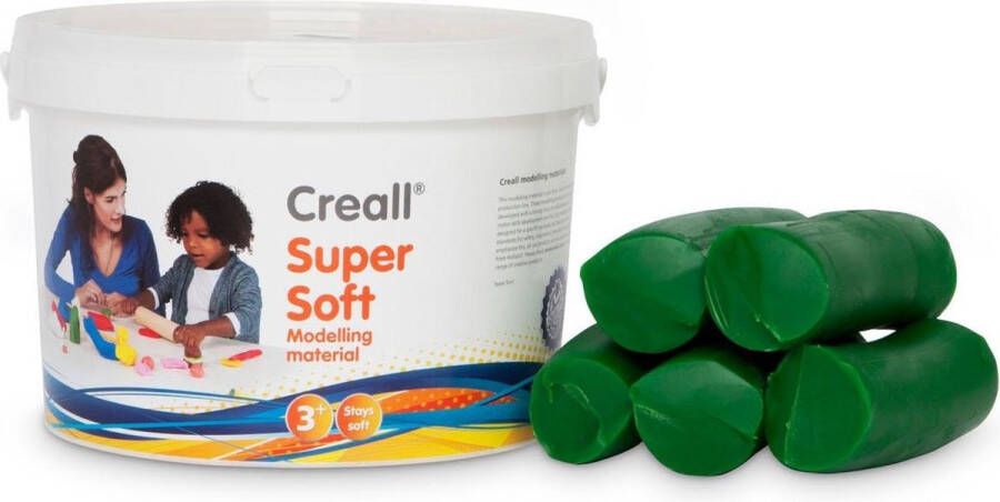 Creall Supersoft boetseerklei groen 1750gram