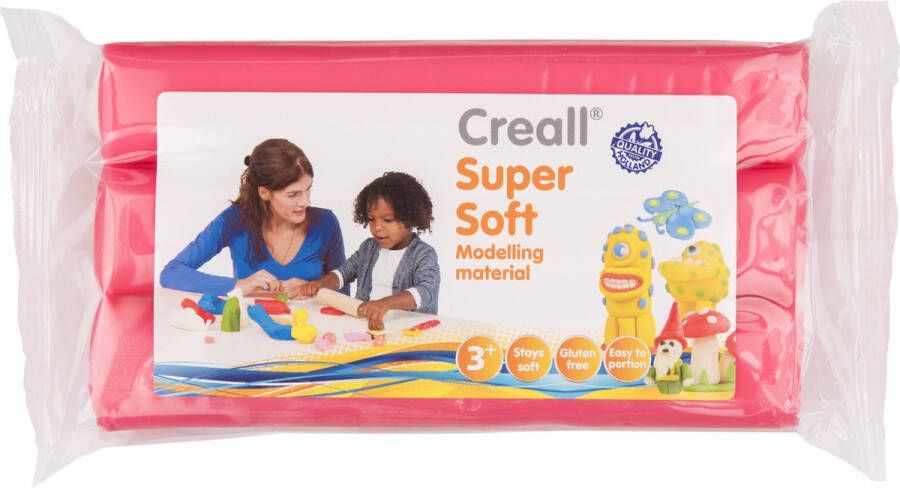 Creall Supersoft Boetseerklei Roze 500 Gram