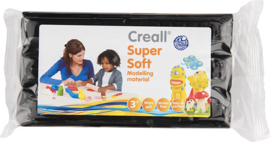 Creall Supersoft Boetseerklei Zwart 500 Gram