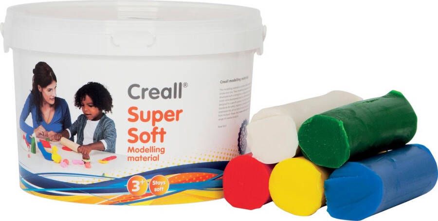 Creall Supersoft Klei 5 kleuren 1750gr.