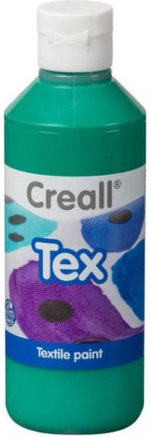 Creall Textielverf tex groen 250ml Fles a 250 milliliter 6 stuks