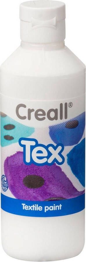 Creall Textielverf tex wit 250ml Fles a 250 milliliter