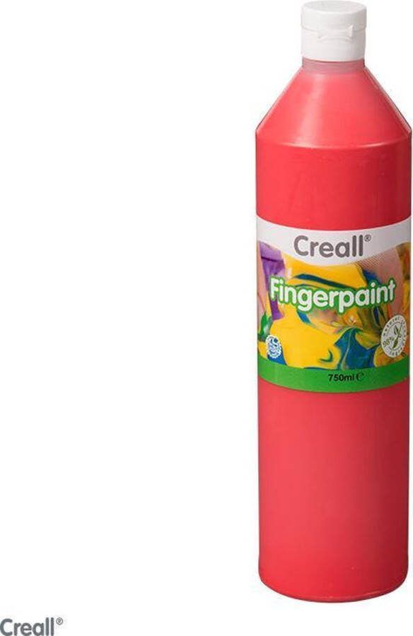 Creall Vingerverf 750ml *ROOD* PRESERVATIVE FREE