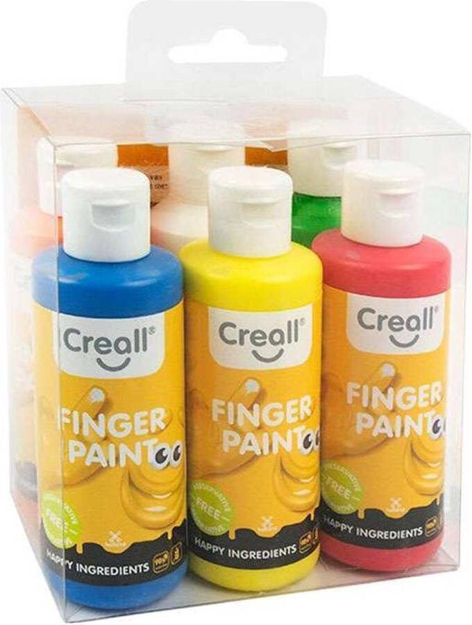 Creall Vingerverf assortiment 6 x 80ml