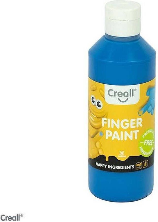 Creall vingerverf fles 250ml blauw Happy Ingredients