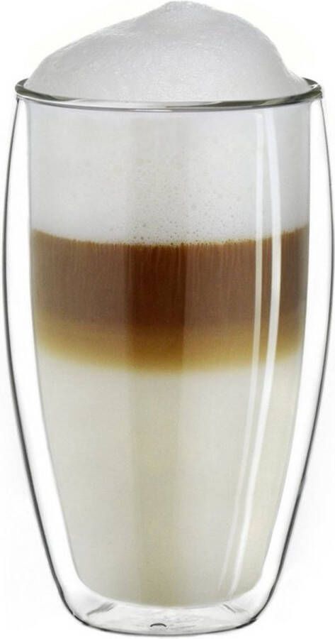 Creano Dubbelwandige koffieglazen Theeglazen Thermisch glas Handgemaakt 250 ml Set van 6 stuks