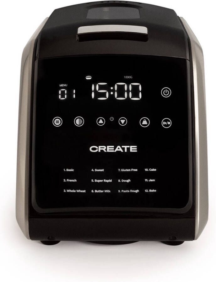 Create Broodbakmachine 850W 12 functies CHEF BREAD