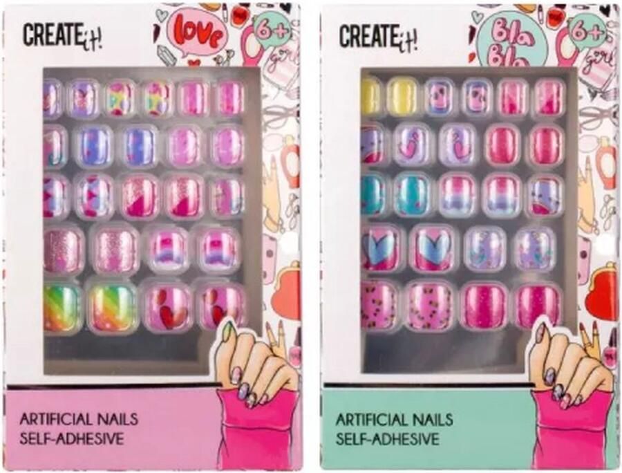 Create It ! Kids Bla Kunstnagels zelfklevend