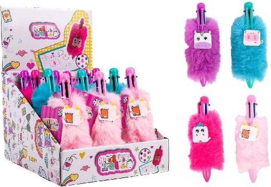 Create it! Cubiesquad Multikleuren Plush Pen 4 Ass. Disp